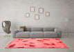 Modern Red Washable Rugs