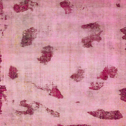 Square Abstract Dark Pink Modern Rug, abs765