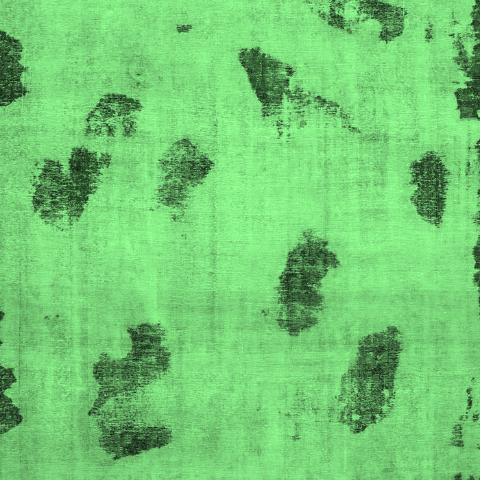 Abstract Emerald Green Modern Rug, abs765emgrn