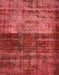 Machine Washable Abstract Red Rug, wshabs766