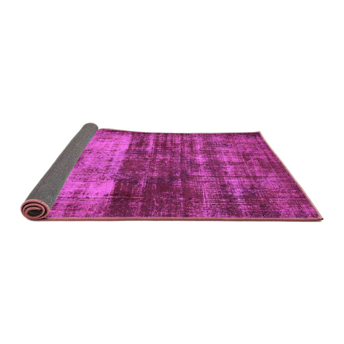 Sideview of Abstract Purple Modern Rug, abs766pur