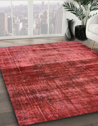 Abstract Red Modern Rug, abs766