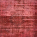 Square Abstract Red Modern Rug, abs766