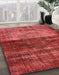 Abstract Red Modern Rug in Family Room, abs766