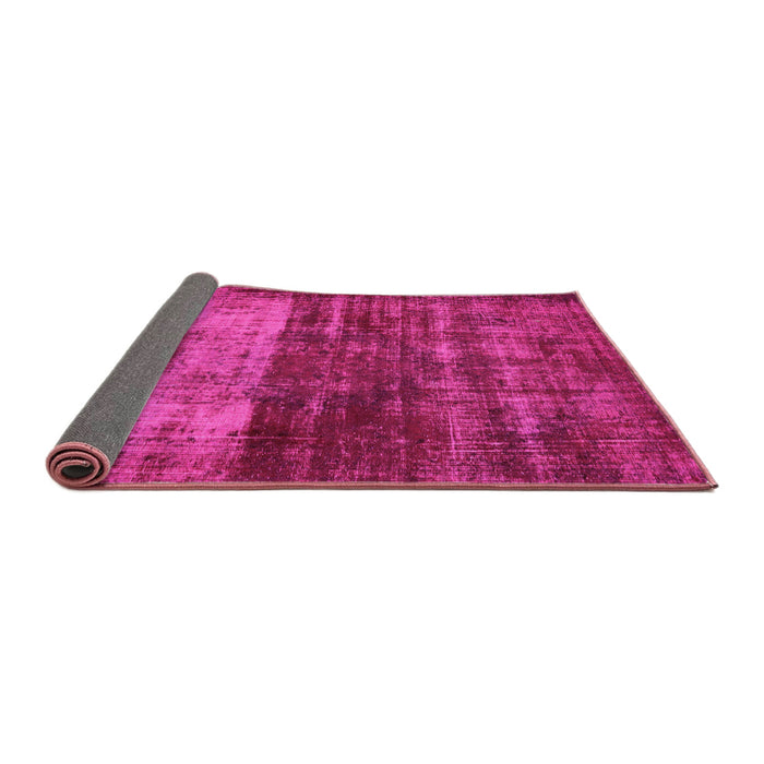 Sideview of Abstract Pink Modern Rug, abs766pnk