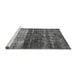 Sideview of Machine Washable Abstract Gray Modern Rug, wshabs766gry