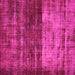 Square Machine Washable Abstract Pink Modern Rug, wshabs766pnk