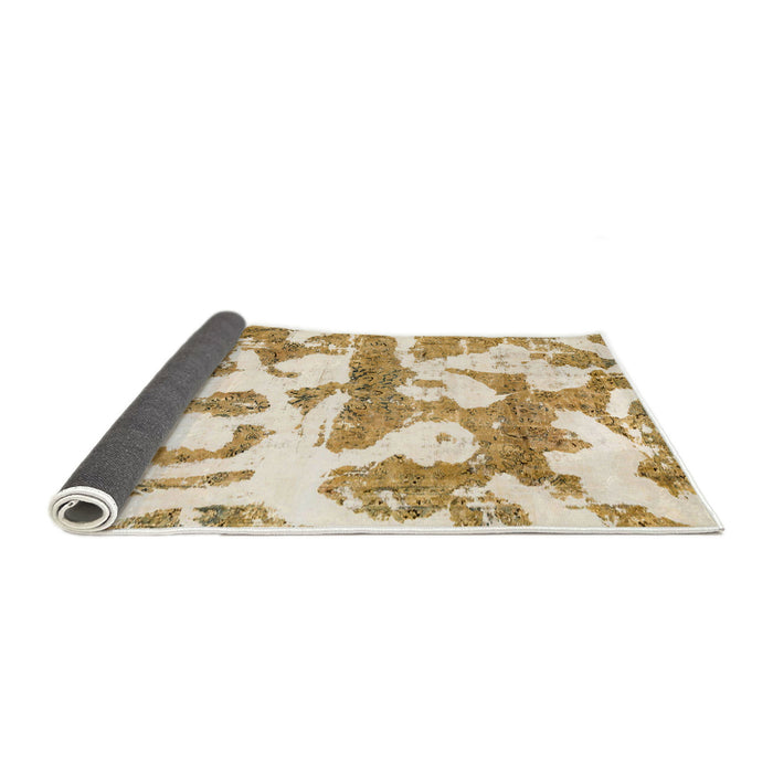 Sideview of Abstract Beige Modern Rug, abs767