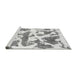 Sideview of Machine Washable Abstract Gray Modern Rug, wshabs767gry