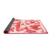 Abstract Red Modern Area Rugs