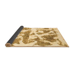 Sideview of Abstract Brown Modern Rug, abs767brn