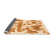 Sideview of Abstract Orange Modern Rug, abs767org