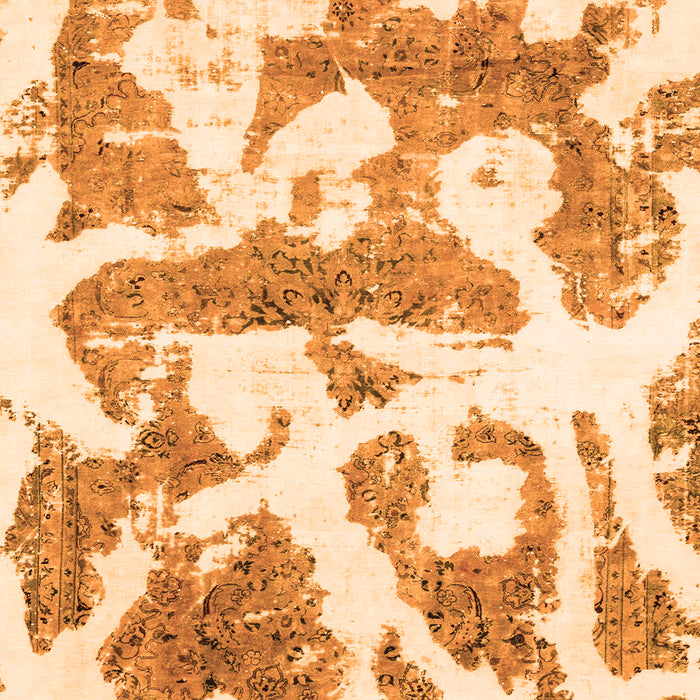 Machine Washable Abstract Orange Modern Area Rugs, wshabs767org