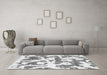 Machine Washable Abstract Gray Modern Rug in a Living Room,, wshabs767gry