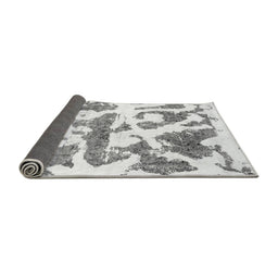 Sideview of Abstract Gray Modern Rug, abs767gry