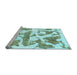 Sideview of Machine Washable Abstract Light Blue Modern Rug, wshabs767lblu