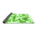 Sideview of Abstract Green Modern Rug, abs767grn