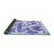 Sideview of Abstract Blue Modern Rug, abs767blu