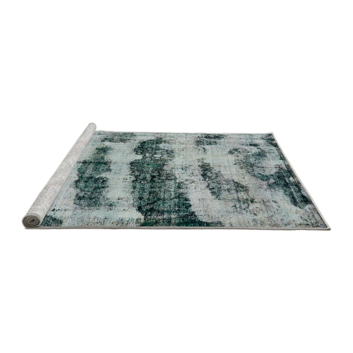 Sideview of Machine Washable Abstract Cloud Gray Rug, wshabs768