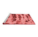 Modern Red Washable Rugs