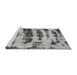 Sideview of Machine Washable Abstract Gray Modern Rug, wshabs768gry