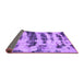 Sideview of Abstract Purple Modern Rug, abs768pur