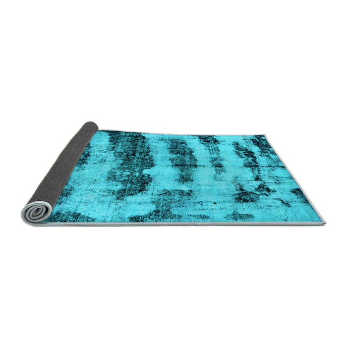 Sideview of Abstract Light Blue Modern Rug, abs768lblu