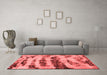 Modern Red Washable Rugs