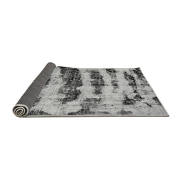 Sideview of Abstract Gray Modern Rug, abs768gry