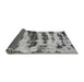 Sideview of Abstract Gray Modern Rug, abs768gry