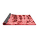 Abstract Red Modern Area Rugs