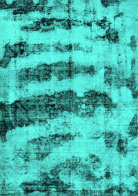 Abstract Turquoise Modern Rug, abs768turq