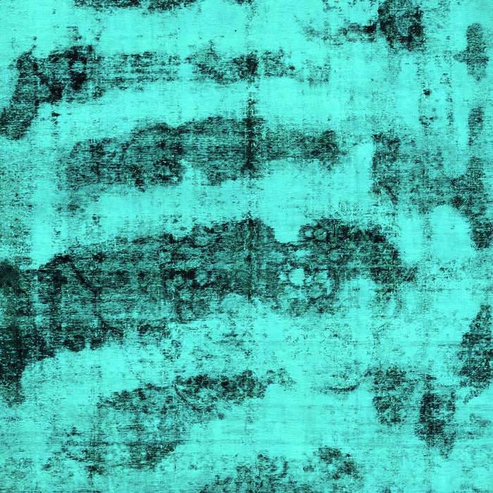 Abstract Turquoise Modern Rug, abs768turq