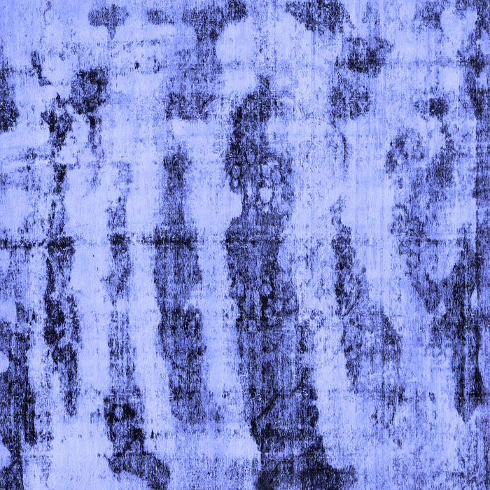 Square Machine Washable Abstract Blue Modern Rug, wshabs768blu