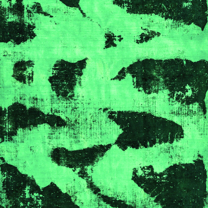 Machine Washable Abstract Green Modern Area Rugs, wshabs769grn