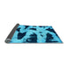 Sideview of Abstract Light Blue Modern Rug, abs769lblu