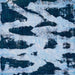 Square Abstract Blue Modern Rug, abs769