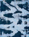 Machine Washable Abstract Blue Rug, wshabs769