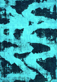 Abstract Turquoise Modern Rug, abs769turq