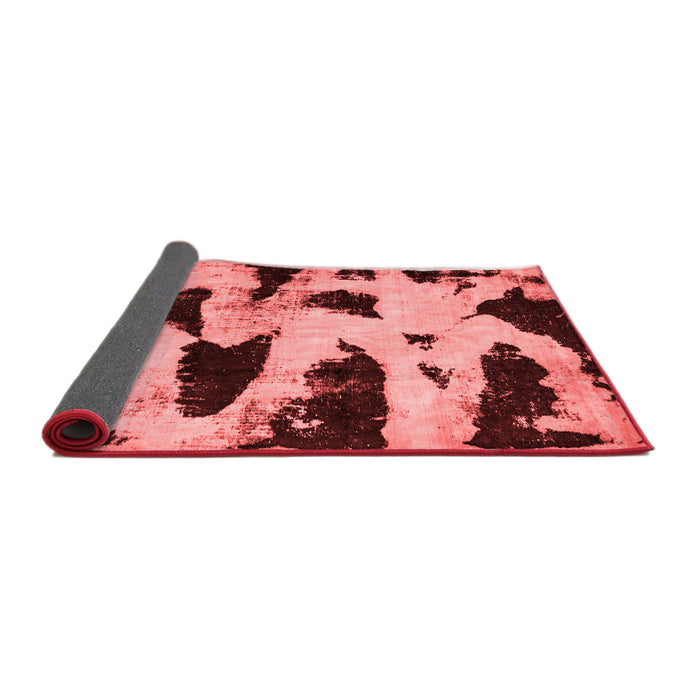 Abstract Red Modern Area Rugs