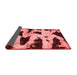 Abstract Red Modern Area Rugs