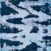 Square Machine Washable Abstract Blue Rug, wshabs769