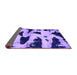 Sideview of Abstract Purple Modern Rug, abs769pur