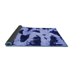 Sideview of Abstract Blue Modern Rug, abs769blu