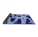 Sideview of Abstract Blue Modern Rug, abs769blu