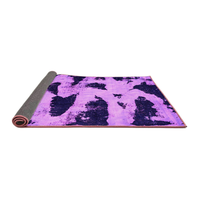 Sideview of Abstract Pink Modern Rug, abs769pnk