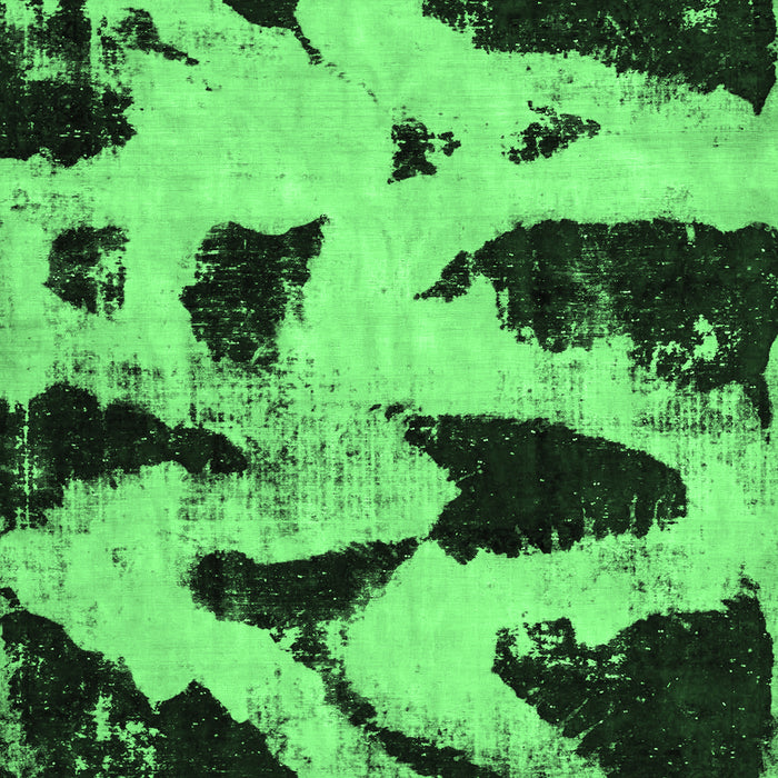 Machine Washable Abstract Emerald Green Modern Area Rugs, wshabs769emgrn