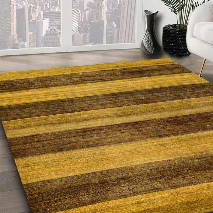 Machine Washable Abstract Saddle Brown Rug in a Family Room, wshabs76