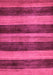 Machine Washable Abstract Pink Modern Rug, wshabs76pnk