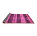 Sideview of Abstract Purple Modern Rug, abs76pur